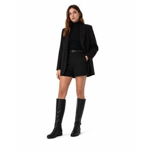 ROSE PETALS Leather Buckle Extra Wide Calf Boots